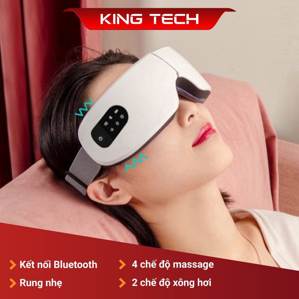 Máy Massage Mắt Bản Nâng Cấp 4 Chế Độ Massage Tích Hợp Chế Độ Rung Kết Nối Bluetooth Làm Giảm Mỏi Mắt và Lưu Thông Máu