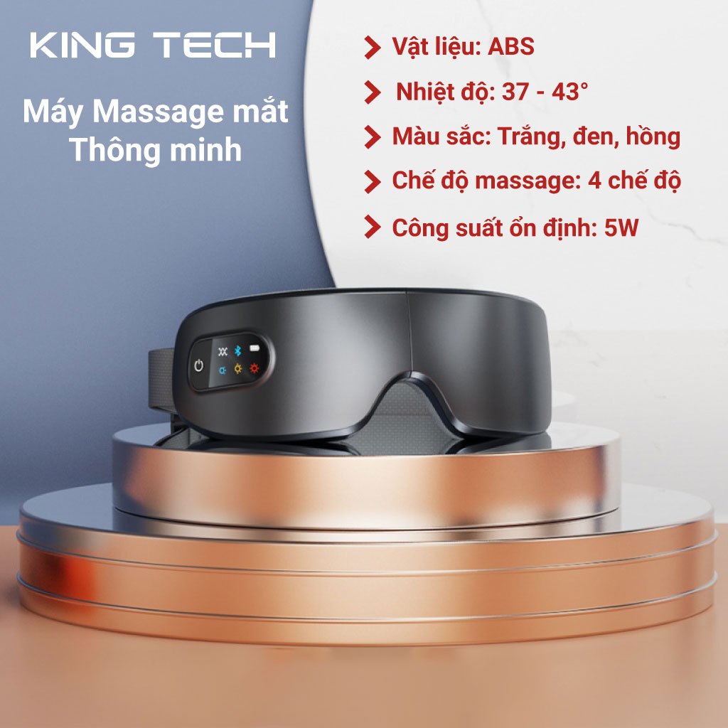 Máy Massage Mắt Bản Nâng Cấp 4 Chế Độ Massage Tích Hợp Chế Độ Rung Kết Nối Bluetooth Làm Giảm Mỏi Mắt và Lưu Thông Máu