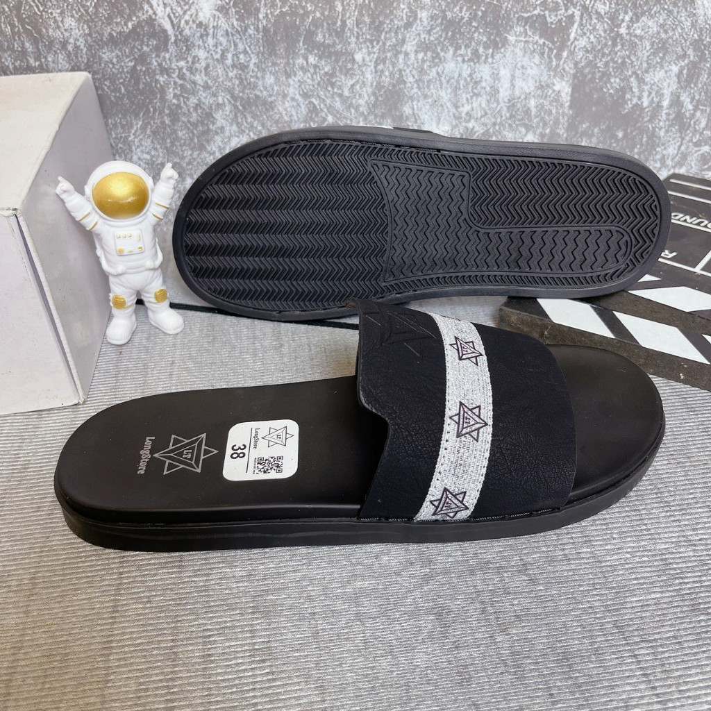 Dép nam đẹp -dép quai ngang nam đẹp khâu quai xuyên đế đẳng cấp thời trang