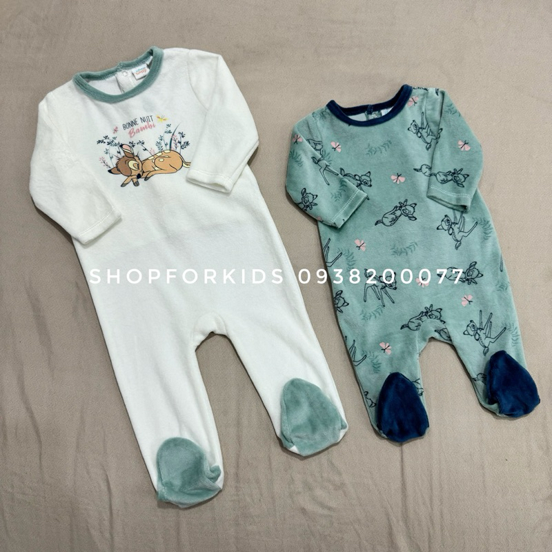 Body sleep chất nhung Dis.ney liền tất xuất dư xịn cho bé, chất nhung mềm siêu mướt