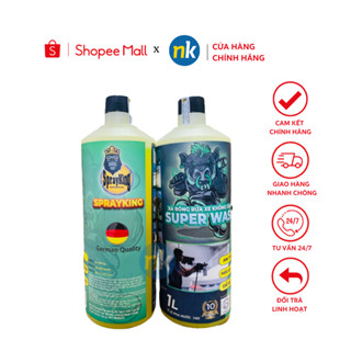 [Sprayking Chính Hãng] Nước rửa xe bọt tuyết không chạm SPRAYKING SUPER WASH 1 Lít, rửa xe siêu sạch, siêu sáng bóng