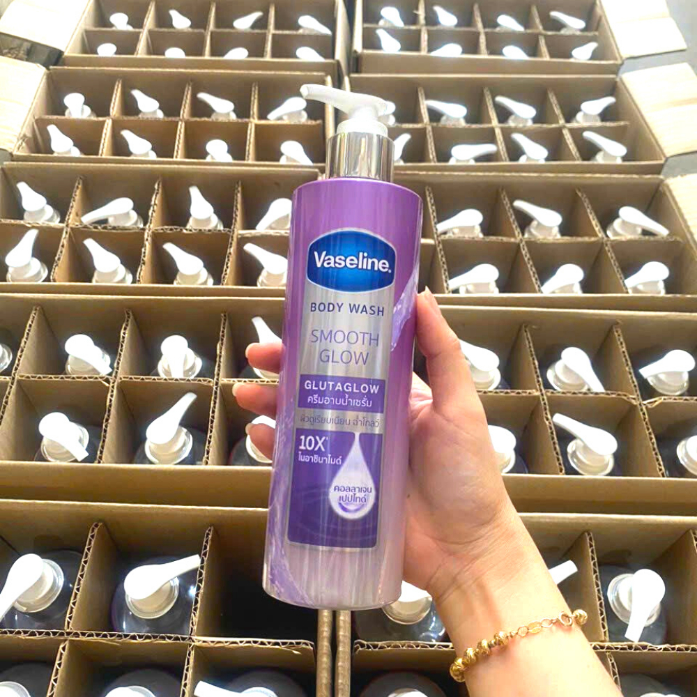 Sữa Tắm Vaseline Dưỡng Da Trắng Sáng Mịn Màng Ngăn Ngừa Lão Hóa Vaseline Body Wash GlutaGlow 10X 425ml
