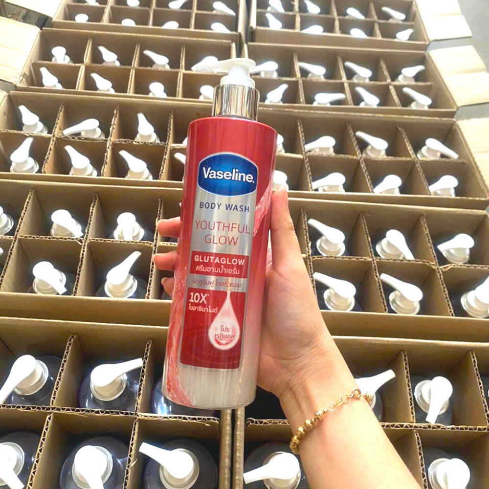 Sữa Tắm Vaseline Dưỡng Da Trắng Sáng Mịn Màng Ngăn Ngừa Lão Hóa Vaseline Body Wash GlutaGlow 10X 425ml