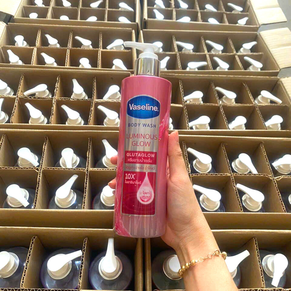 Sữa Tắm Vaseline Dưỡng Da Trắng Sáng Mịn Màng Ngăn Ngừa Lão Hóa Vaseline Body Wash GlutaGlow 10X 425ml
