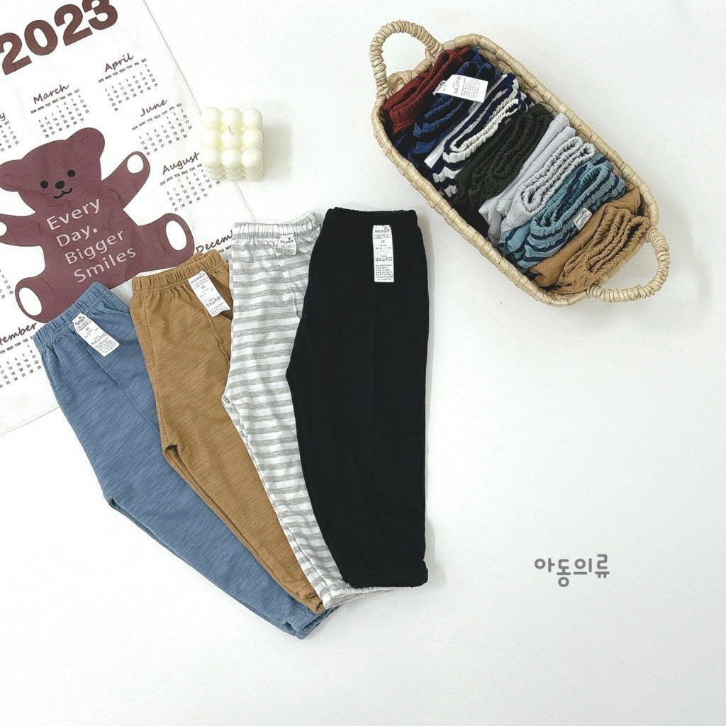 Set 5 quần Korea dư xịn cho trẻ em vải cotton modal gỗ sồi an toàn thân thiện cho da bé yêu