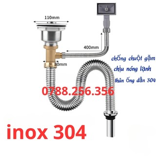 Bộ xả bồn rửa chén đơn, xi phông xả chậu rửa chén đơn, xả chậu rửa chén bát, Xả chậu chén đơn phi 110