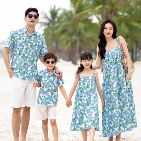 Set bộ đồng phục gia đình đi biển - đồ gia đình du lịch - bộ đồng phục gia đình đẹp