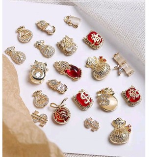 Charm nail charm tết 2024 nail trang trí móng