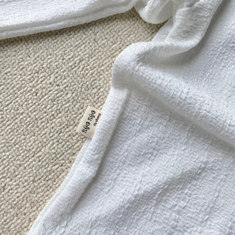 Áo tay bồng chất liệu cotton hàng Hàn cho bé