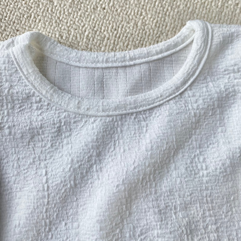Áo tay bồng chất liệu cotton hàng Hàn cho bé