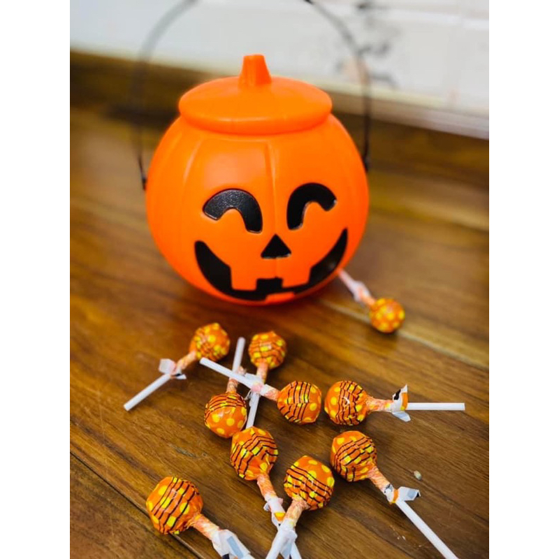 Bí Ngô Hallowee 10 que kẹo mút hàng Thái Lan