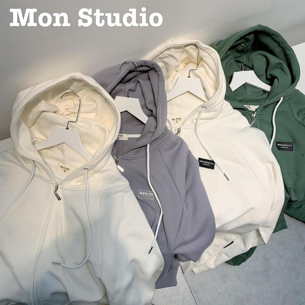 [XẢ HÀNG ] S045 Áo Hoodie Zip Nỉ Bông và Nỉ Cua Mon Studio