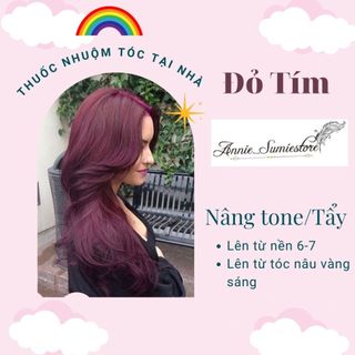 Thuốc nhuộm tóc màu đỏ ánh tím