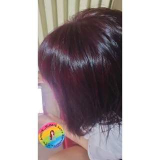 Thuốc nhuộm tóc màu đỏ ánh tím