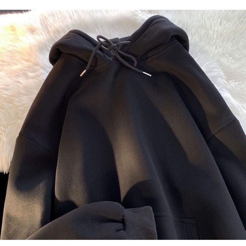 Áo nỉ hoodie nữ form rộng HOODIE TRƠN KH cute hàn quốc THUUNISEX M1147