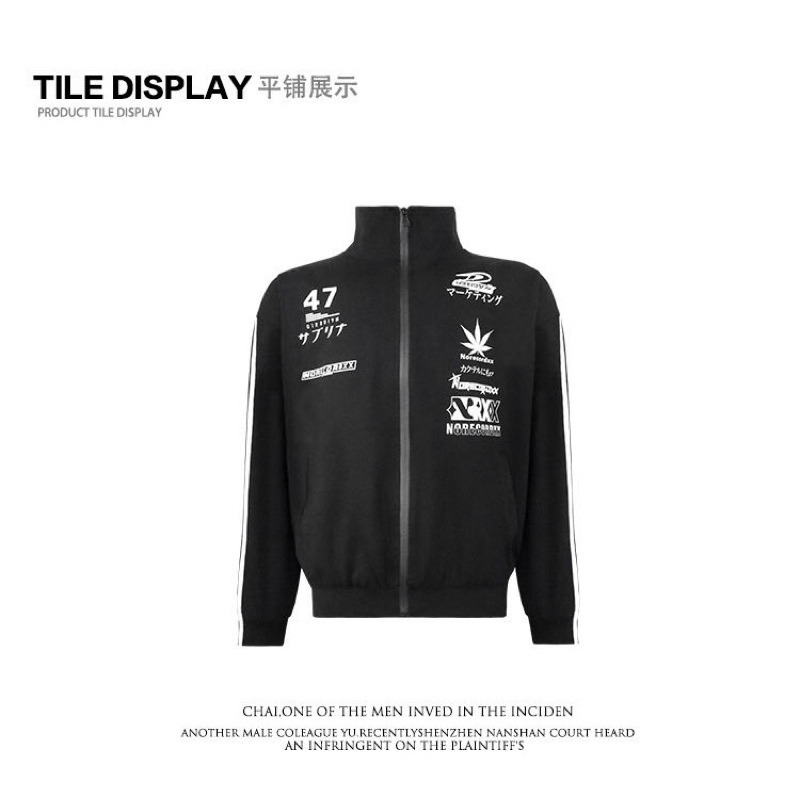 NORECORD SPORT JACKET 23SS - Áo khoác thể thao khoá kéo unisex