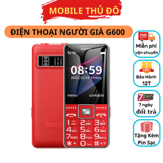 Điện thoại người già g600 màn lớn 2.4 , loa to, pin cực trâu - full box