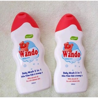 Dầu tắm gội wando 2 in 1 cho bé 200ml