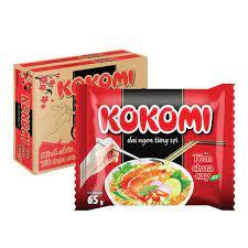 Mì KOKOMI tôm chua cay thùng 30 gói 65g