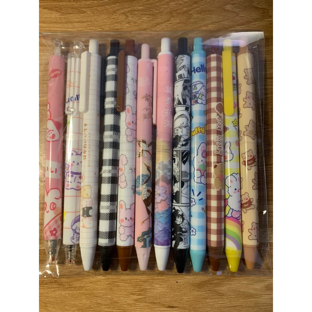 Set bút gel bấm mix nhiều mẫu siu cute