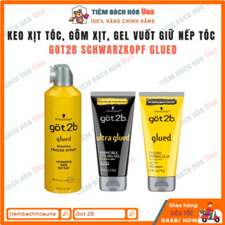  Keo xịt tóc gôm xịt gel vuốt giữ nếp tóc Got2B Schwarzkopf Glued 