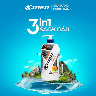 Tắm gội dưỡng X Men Clean & Fresh 3in1 Sạch Gàu mới