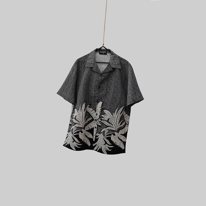 Áo sơmi linen hoạ tiết nam (form rộng)