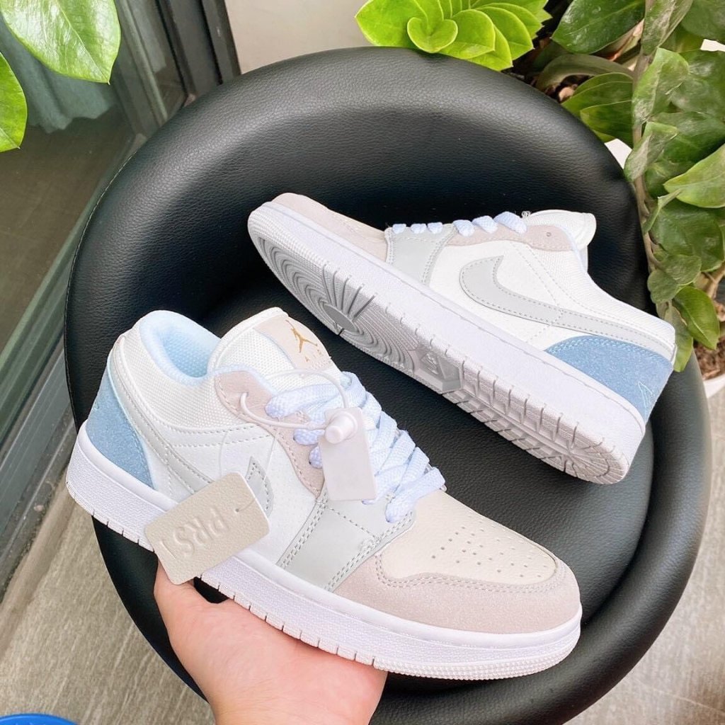 Giày thể thao Jordan 1 Low Milk Tea, JD Thấp các màu hot Bản Đẹp Chuẩn SC tặng kèm dây phụ - 19