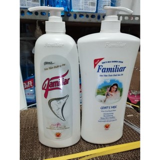 Sữa tắm trắng da familiar tinh chất sữa dê 1000ml