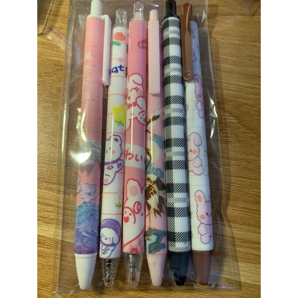 Set bút gel bấm mix nhiều mẫu siu cute