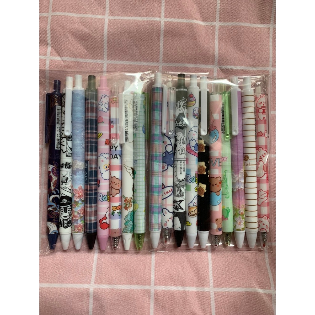 Set bút gel bấm mix nhiều mẫu siu cute