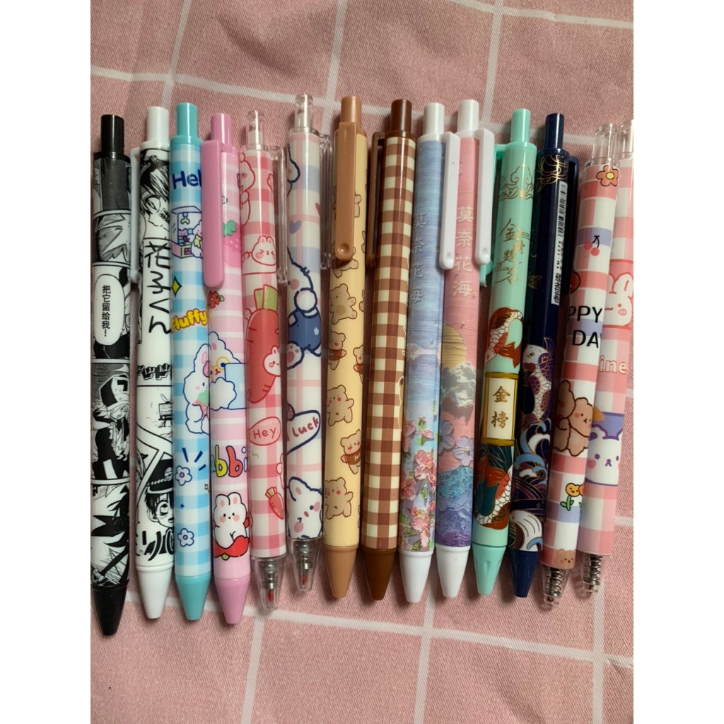Set bút gel bấm mix nhiều mẫu siu cute