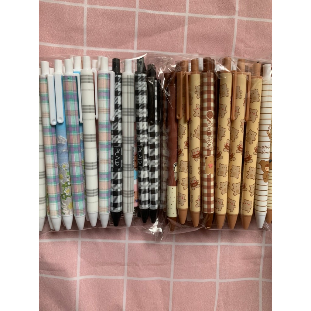 Set bút gel bấm mix nhiều mẫu siu cute