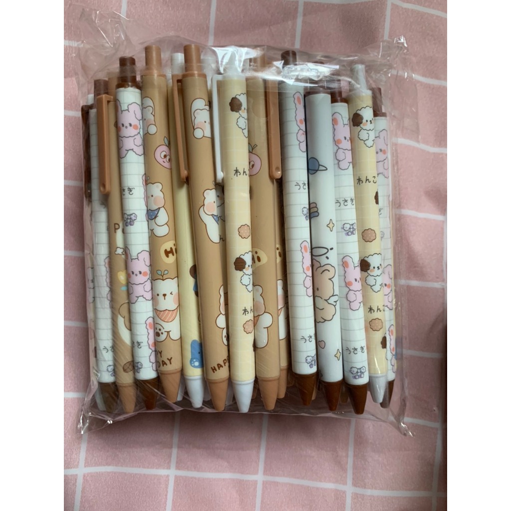 Set bút gel bấm mix nhiều mẫu siu cute