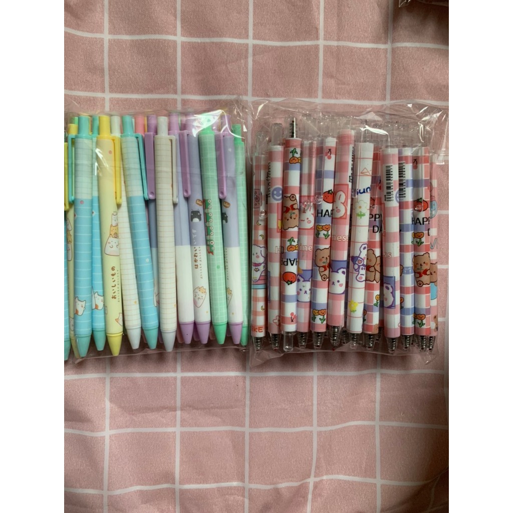 Set bút gel bấm mix nhiều mẫu siu cute