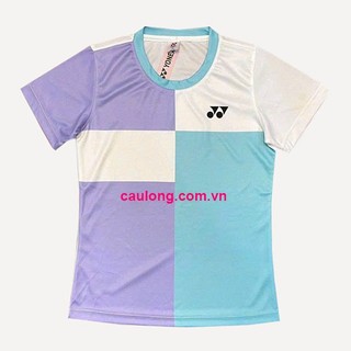 Áo cầu lông nam nữ cổ tròn yonex 6511 tím
