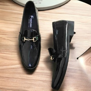 Giày tây nam da bóng khóa vàng phong cách lịch lãm size 38 đên 43