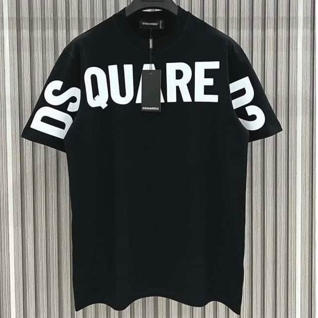 Áo phông DSQ mix khóa kéo form rộng siêu ngầu chất cotton dày mịn boy phố