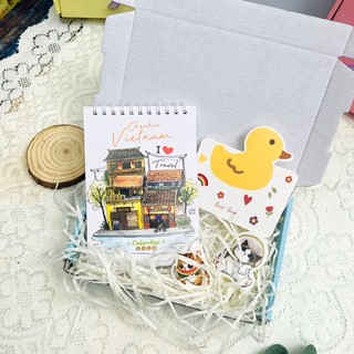 Quà tặng Lịch 2024 xinh xắn tặng sinh nhật Gift box tặng ngày lễ nhiều món đáng yêu cho bạn gái LT02