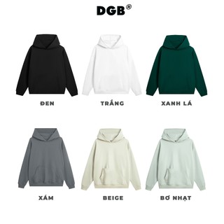 Hoodie basic trơn DGB® chất liệu nỉ chân cua 380 gsm - Local brand Dragonbyboi