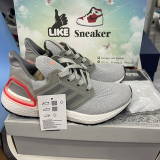 Giày thể thao ultra boost 6.0 xám đỏ full box hàng xịn dành cho nam nữ tặng kèm tất + hộp bảo vệ