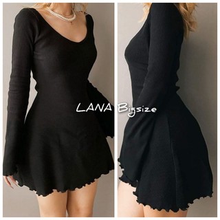 Đầm xoè tay loe cuốn biên