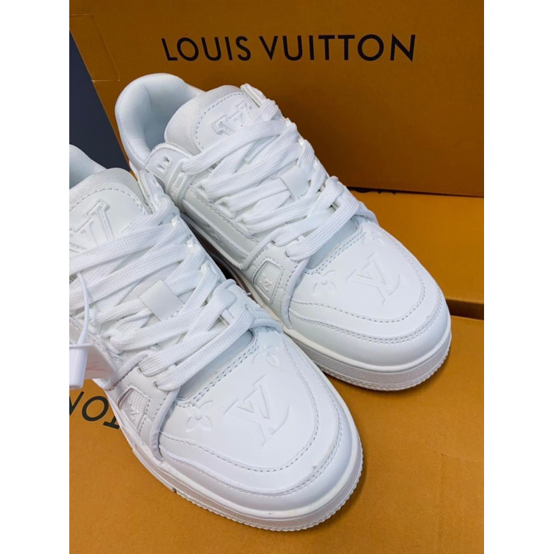 Giày L'V bản trắng cao cấp nam nữ size 36-44