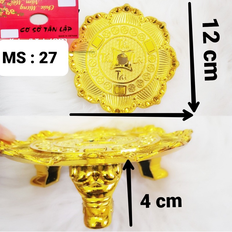 Đế 3 chân sen làm tháp tỏi ,oản tài lộc
