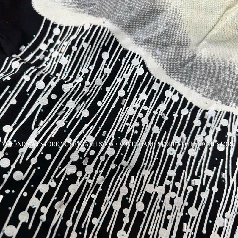 Váy thun đám mây dáng xuông 2 túi có xẻ tà