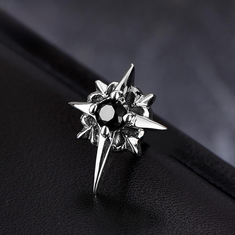 Khuyên tai nam nữ unisex đính đá nhiều mẫu, bông tai titan không gỉ thời trang Tavi Studio