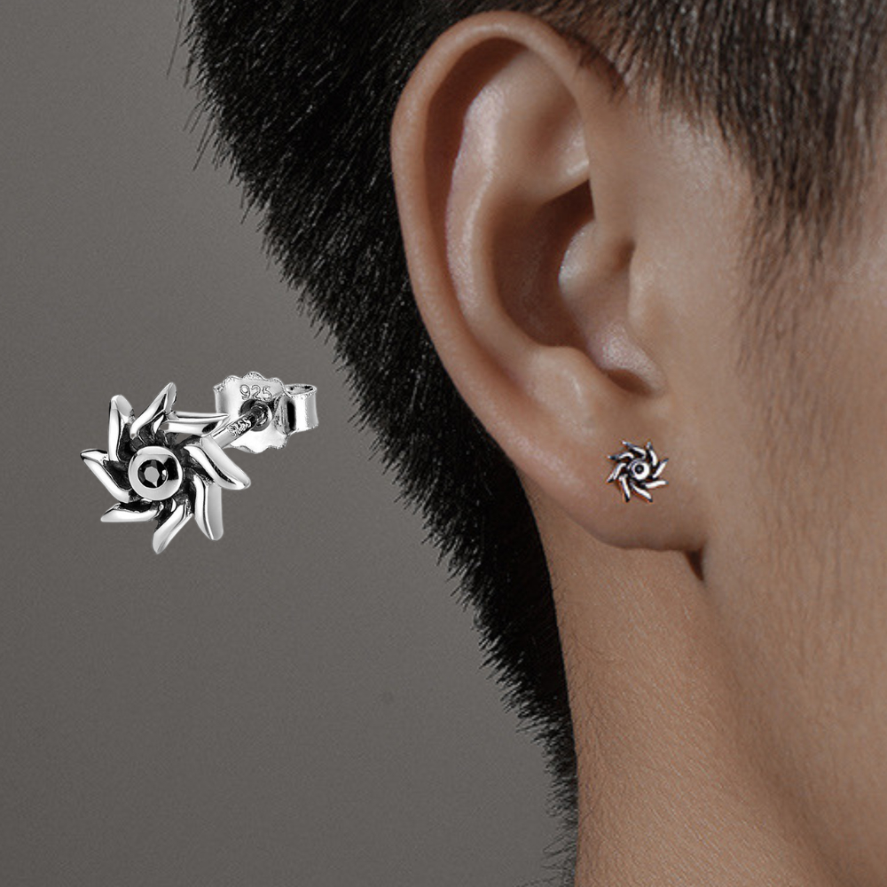 Khuyên tai nam nữ unisex đính đá nhiều mẫu, bông tai titan không gỉ thời trang Tavi Studio