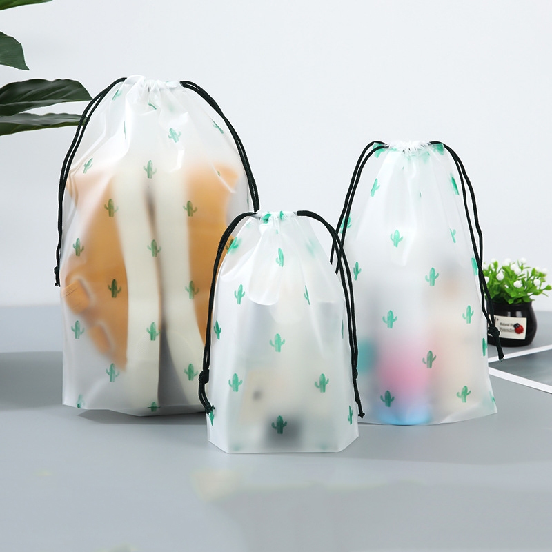 Túi Đựng Giày Dép Quần Áo Dây Rút Đựng Đồ Lót, Mỹ Phẩm, Trang Điểm Du Lịch Chống Nước Họa Tiết Xinh Xắn Đa Năng
