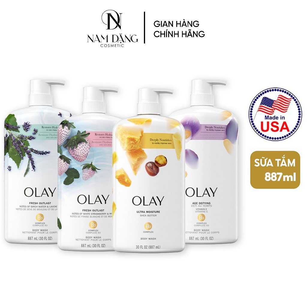 Sữa tắm Olay Body wash nhiều mùi hương 887ml