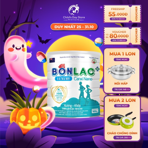 Sữa Bonlac Canxi Nano Luxury. Tốt cho Xương Khớp Canxi Nano, cho người trên 18 tuổi. Childs Day Store